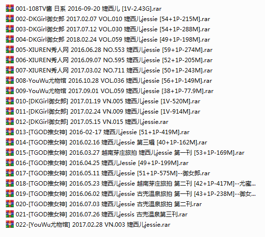嫩模 婕西儿jessie 高清视频5套+写真17套图，大小8.95G插图1