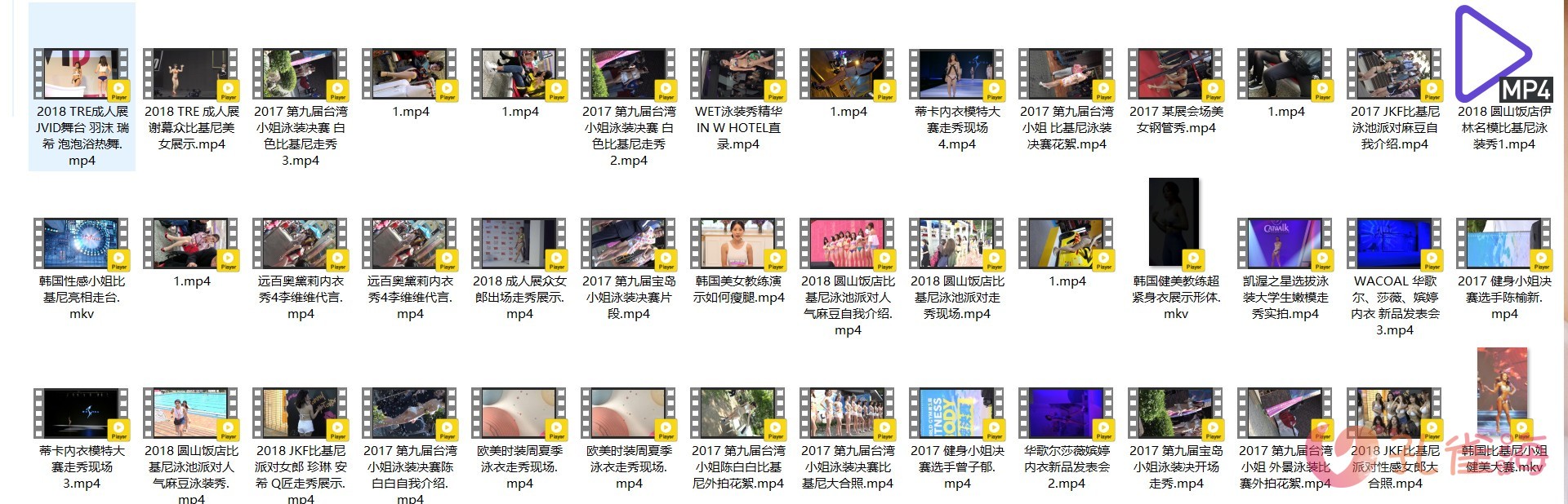 精选模特 明星（韩国女团/韩国车展车模/JKF比基尼派/钢管秀/成人展/内衣秀/时装秀/街拍视频）高清视频合集 共117套写真写真视频[33.60G]-月白图集